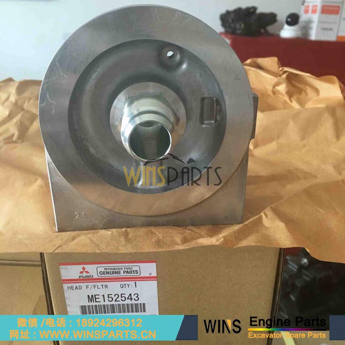 ME152543 VAME152543 三菱6D24 6D22 燃油滤滤芯座子 柴油滤芯头