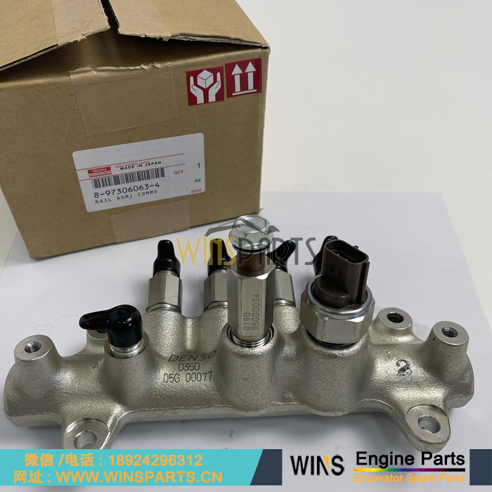 8-97306063-3 8-97306063-2 日本4HK1T 4HK1发动机 燃油共轨 高压共轨喷油器 