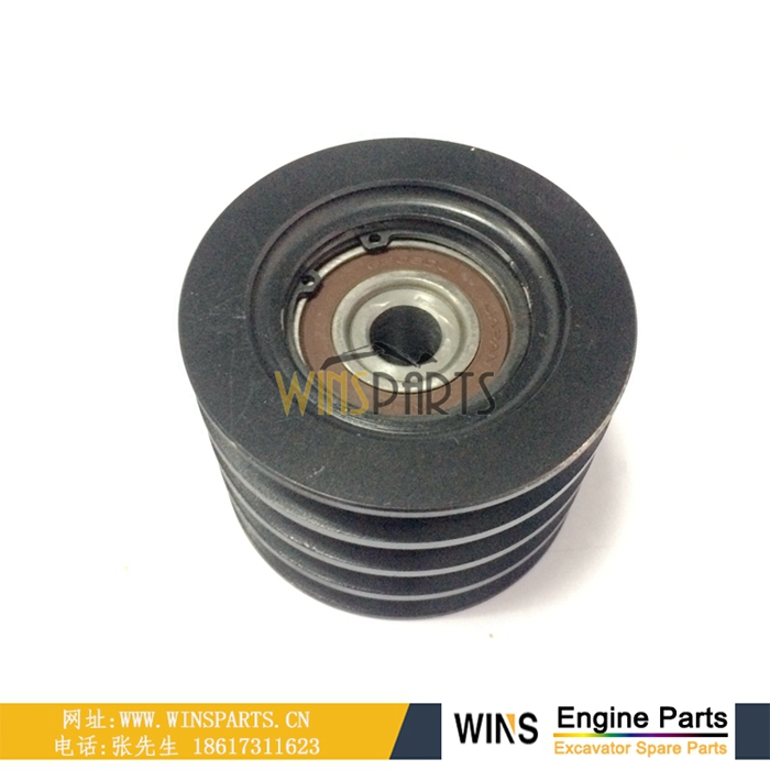 VH13471E0430 161733321A 134715511A 神钢SK330-8 SK350lc-8 SK350-9挖掘机曲轴风扇水泵皮带轮 皮带张紧轮