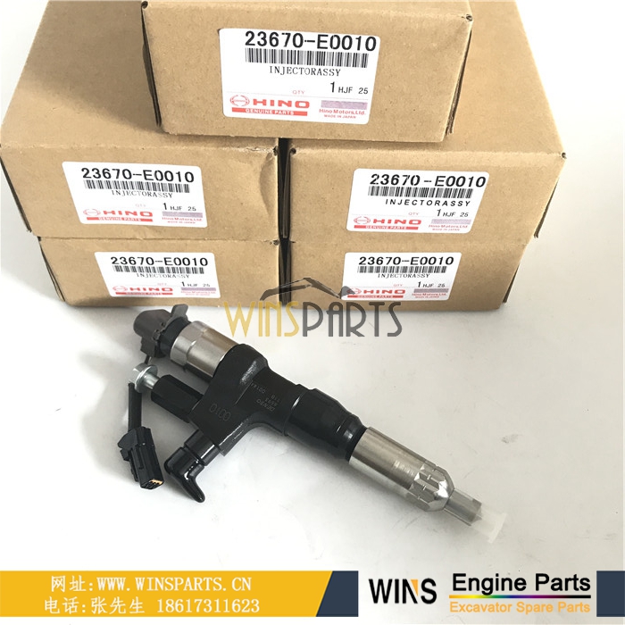 VH23670E0400 VH23670E0050 095000-6593 23670-E0010 239101430A 日本日野J08E J05E发动机喷油嘴喷油器用于神钢<a href=//www.mentye.com target='_blank'>挖掘机配件</a>