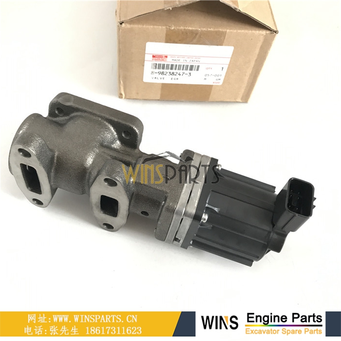 8-98238249-2 8-98238247-3 8-98238247-2 日本五十铃 4HK1 6HK1 EGR阀用于<a href=//www.mentye.com/riliwajueji.html target='_blank'>日立</a>挖掘机配件