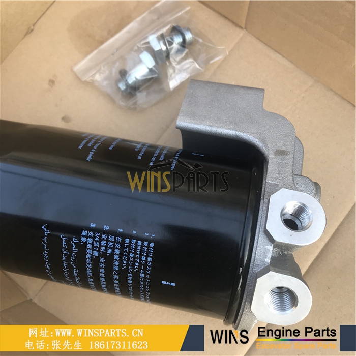 ME072906 ME072907 原装<a href=//www.mentye.com/Engine-Mitsubishi.html target='_blank'>三菱</a>6D16-T 6D16 柴油滤芯总成带座子用于神钢SK290LC-6E SK330-6 挖掘机配件