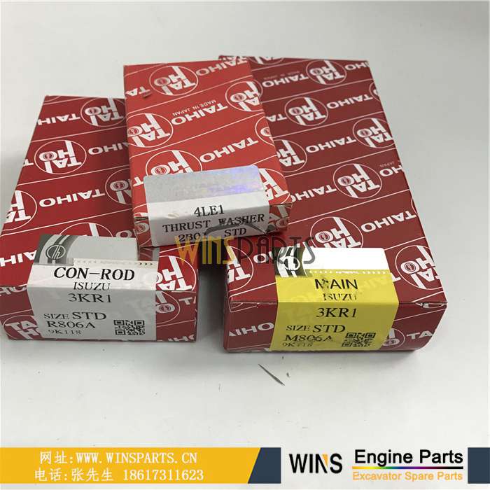 8-94414742-1 8-94156084-0 8944147421 8941560840 五十铃 3KR1 3KR2 3LD1 曲轴瓦 连杆瓦 大瓦 小瓦 用于日立EX22 EX25挖掘机配件