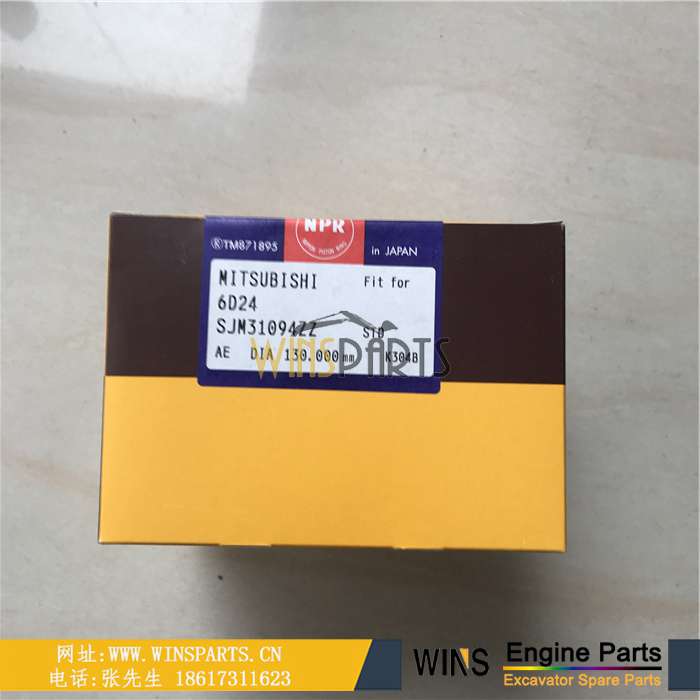 ME350786 ME152653 ME152654 ME051632 VAME350786 VAME152653 VAME152654 VAME051632 日本 三菱6D22 6D24 NPR 活塞环 NPR 缸套 用于神钢挖掘机配件