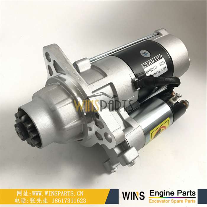 VAME152487 ME152487 405637A1 M9T60171 日本<a href=//www.mentye.com/Engine-Mitsubishi.html target='_blank'>三菱</a>6D24 OEM 6D24T启动马达 11齿 起动机 用于神钢 加藤 三一挖掘机配件