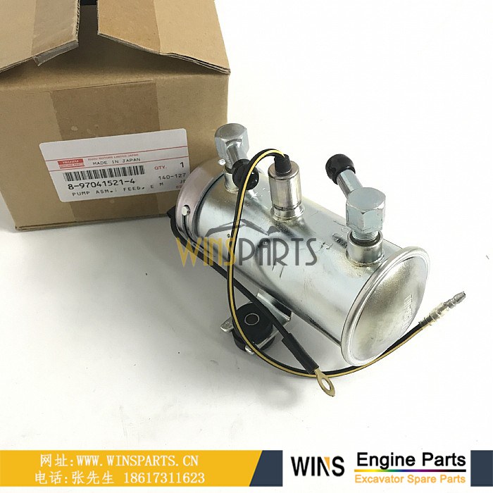 8-97041521-4 8970415214 8-97041521-2 8970415212 五十铃 4BG1 4JG1 发动机输油泵 油箱电子油泵用于<a href=//www.mentye.com/riliwajueji.html target='_blank'>日立</a> ZX75US ZX75 EX135UR-5 EX140US-5 挖机配件