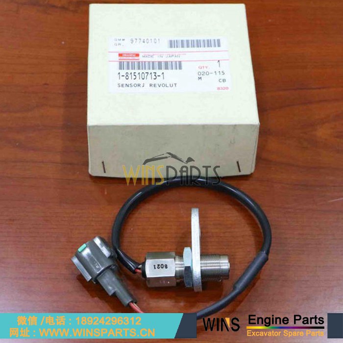 1-81510713-1 1815107131 1-81510713-0 1815107130 AT263810 原装五十铃6WG1T 6WG1发动机 曲轴 转速传感器 飞轮 传感器用于<a href=//www.mentye.com/riliwajueji.html target='_blank'>日立</a>ZX470-5G ZX500LC挖掘机