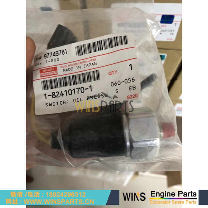 1-82410170-1 1824101701 五十铃 4BG1 6HK1 4HK1 发动机 机油感应器 油压 传感器用于<a href=//www.mentye.com/riliwajueji.html target='_blank'>日立</a>ZX330-3G, ZX330-HHE, ZX350H, ZX350H-3G, ZX350H挖掘机配件