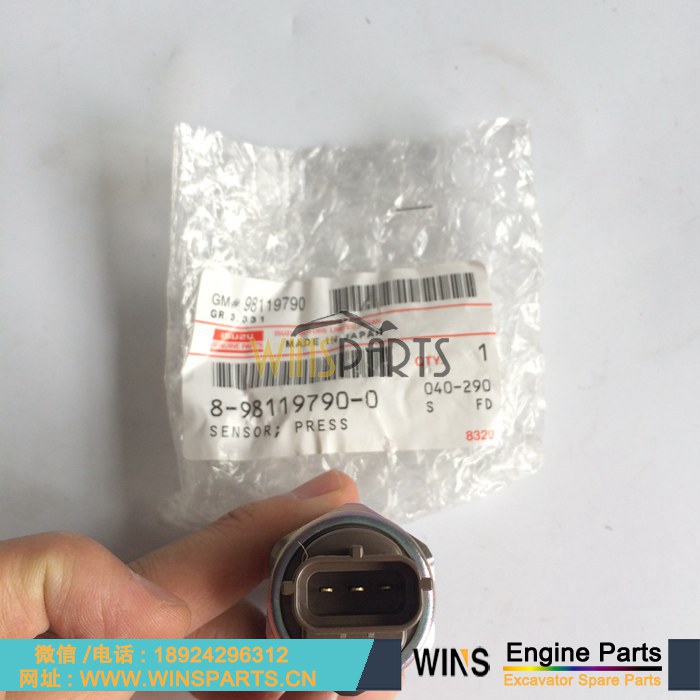 8-98119790-0 8981197900 8-97318684-1 499000-6131 8973186841 8973186840 原装日本 五十铃 4HK1 6HK1 6UZ1 6WG1发动机 燃油 共轨 电喷传感器 8-97318684-0 8981197900 