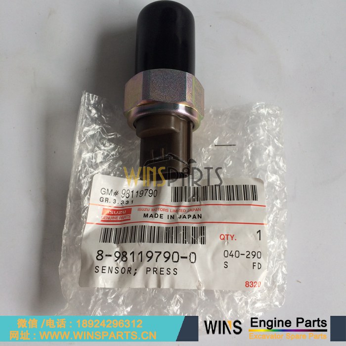 8-98119790-0 8981197900 8-97318684-1 499000-6131 8973186841 8973186840 原装日本 五十铃 4HK1 6HK1 6UZ1 6WG1发动机 燃油 共轨 电喷传感器 8-97318684-0 8981197900 