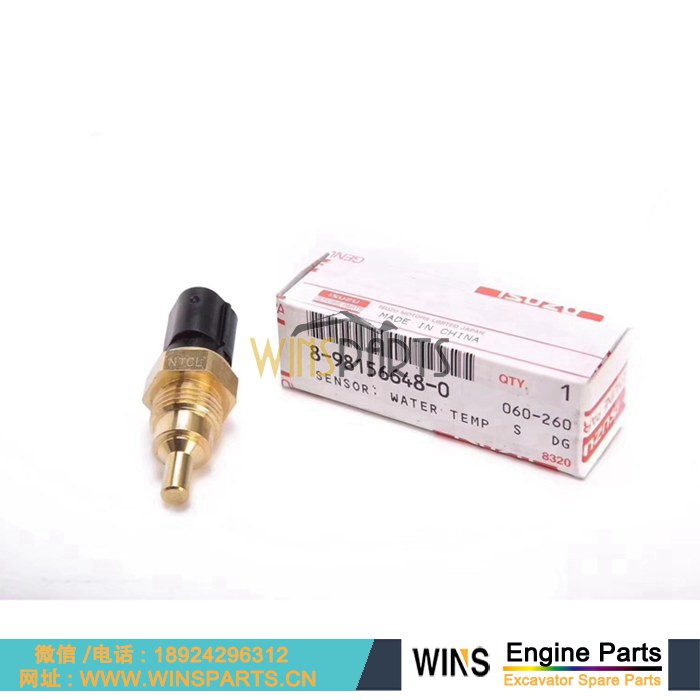 8-98156648-0 8981566480 8-98156-648-0 898156-6480 原装日本五十铃4JJ1 4hk1 6HK1发动机温度传感器 水温感应器用于<a href=//www.mentye.com/riliwajueji.html target='_blank'>日立</a>挖掘机配件
