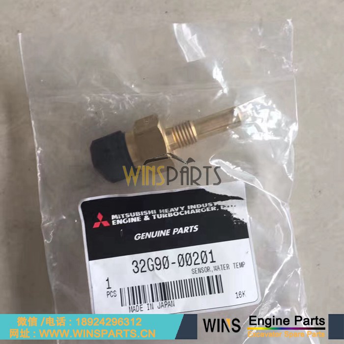 32G90-00201 32G90-00200 32G9000201 VA32G9000200 VA32G9000201 <a href=//www.mentye.com/Engine-Mitsubishi.html target='_blank'>三菱</a>D04FR发动机水温传感器 神钢SK140-8 纽荷兰 E135B E135BSRLC挖掘机配件