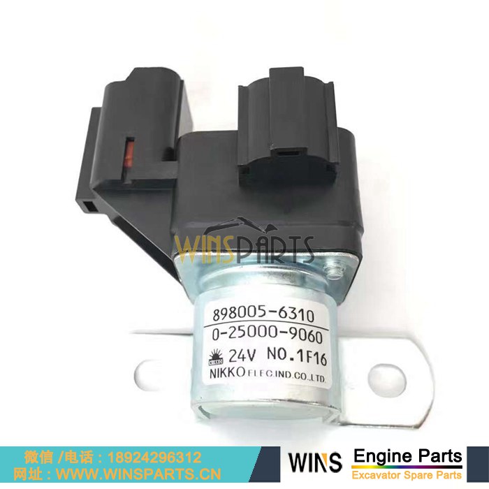 8-98005631-0 8980056310 898005-6310 0-25000-9060 原装五十铃4HK1T 4JJ1 6WG1 6HK1T 发动机 启动 继电器用于<a href=//www.mentye.com/riliwajueji.html target='_blank'>日立</a>ZX110-3 ZX120-3 ZX330-3 挖掘机配件