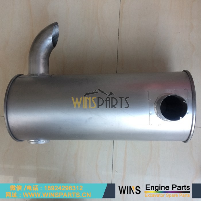 4332247 优质 五十铃6BG1 发动机 消声器 消音器 总成 用于日立 EX200-3 EX200LC-5 EX210LC-5 EX200-5 EX210H-5 挖掘机配件