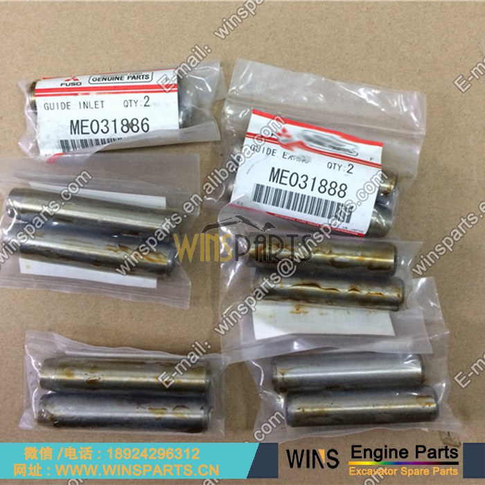  ME031886 ME031888 VAME031886 VAME031888 <a href=//www.mentye.com/Engine-Mitsubishi.html target='_blank'>三菱</a>发动机进气门导管 排气门导管用于神钢4D31 6D31 6D16 6D14 挖掘机配件