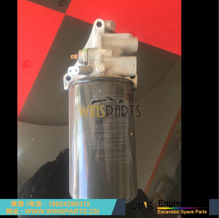 ME130968 VAME130968 ME130965 VAME130965 日本 三菱 6D16T 6D16 6D15发动机 机油滤芯 油滤外壳总成用于神钢挖掘机配件SK330-6 SK350-6 SK290LC-6E SK330LC-6E挖机配件