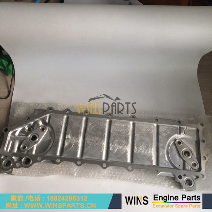 ME150441 VAME150441 三菱 6D22TC 6D24-TEB 6D22T 6D24 发动机 机油 散热器 冷却盖 边盖总成用于神钢 SK300LC SK480LC-6E SK400LC 配件