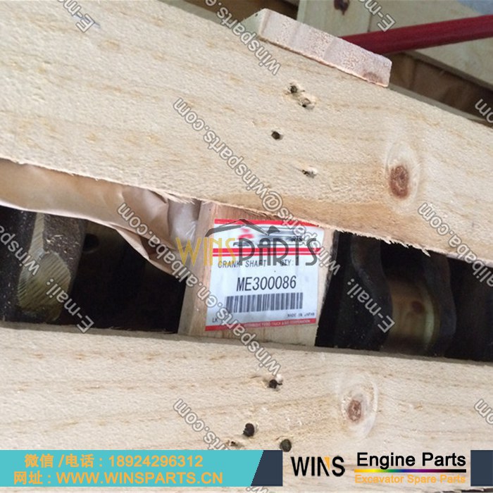 ME300086 VAME300086 原装进口 日本 <a href=//www.mentye.com/Engine-Mitsubishi.html target='_blank'>三菱</a> 6D34 6D34T 发动机 曲轴总成 神钢 SK250LC-6 SK210LC-6 SK235SR-1ES SK235SRNLC-1ES SK200-6ES挖机配件
