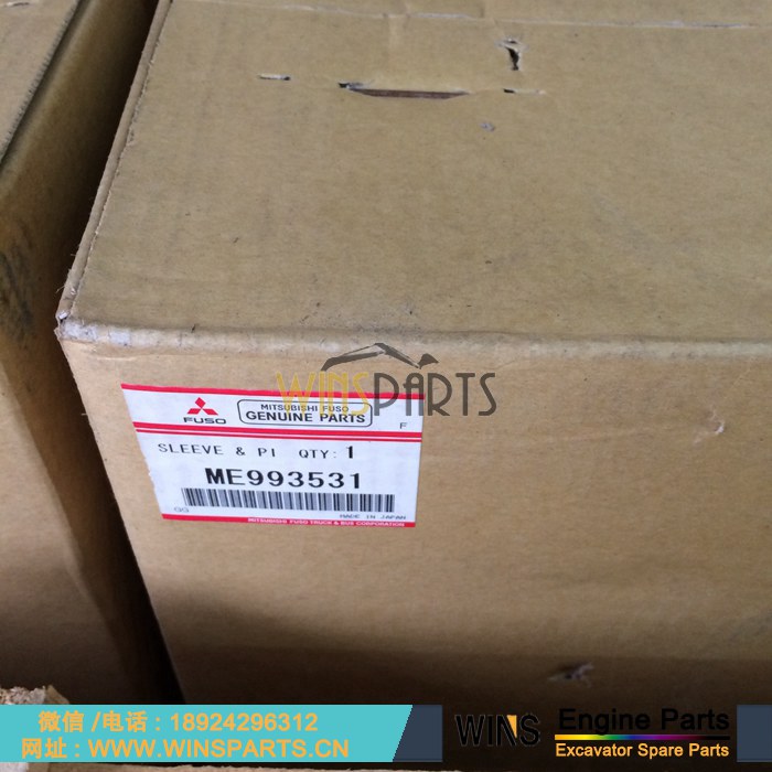 ME993531 VAME993531 <a href=//www.mentye.com/Engine-Mitsubishi.html target='_blank'>三菱</a> 6D34 柴油机 发动机 活塞 缸套 套件 四配套组件 用于神钢 纽荷兰神钢SK200-6E SK230-6 SK200-6ES SK250LC-6E挖掘机配件