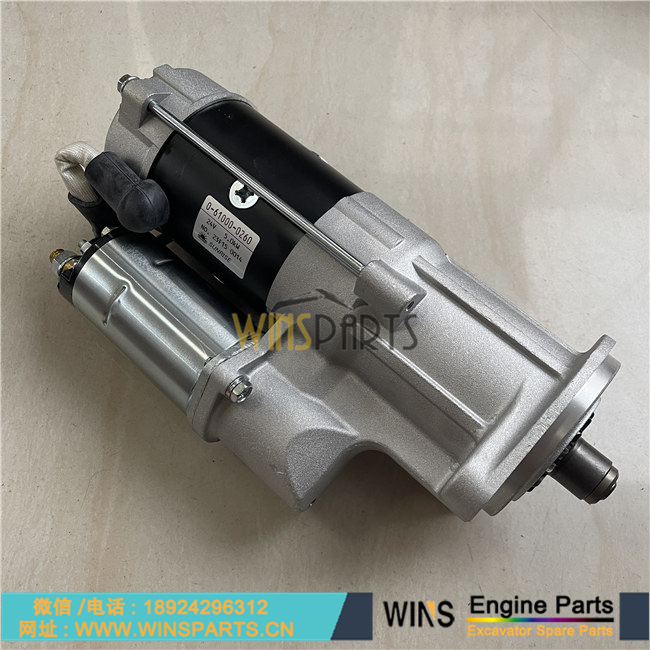 0-61000-0260 0610000260 五十铃4HK1启动马达 日本NIKKO起动机 用于住友 凯斯 日立挖掘机配件
