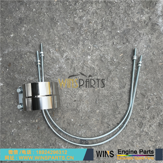 MF140287 ME058079 ME158932 VAME158932 三菱6D22 6D24 发动机消声器总成用于神钢 SK480LC-6E SK480-6 SK450-6 挖掘机配件