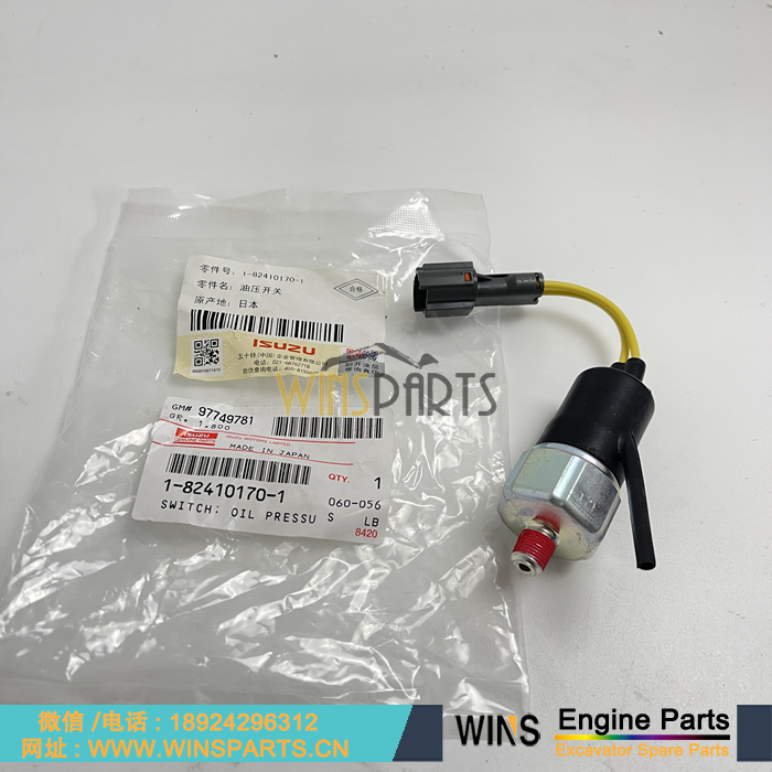 1-82410170-1 1824101701 五十铃 4BG1 6HK1 4HK1 发动机 机油感应器 油压 传感器用于日立ZX330-3G, ZX330-HHE, ZX350H, ZX350H-3G, ZX350H挖掘机配件