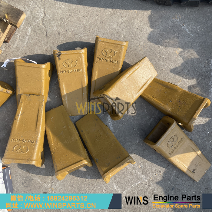 207-70-14151 206-70-48610 2077014151W 775HL300TS 挖斗 斗齿 齿根 斗齿销 用于小松PC200 PC210 PC220 PC300 PC350 PC360挖掘机配件